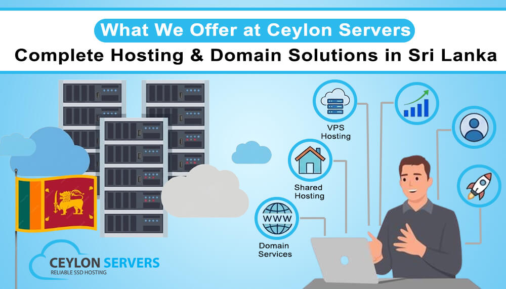 What We Offer at Ceylon Servers: Complete Hosting & Domain Solutions in Sri Lanka